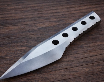 Cuchillo Kiridashi de acero D2 hecho a mano con funda, fabricado en EE. UU. Envío inmediato.