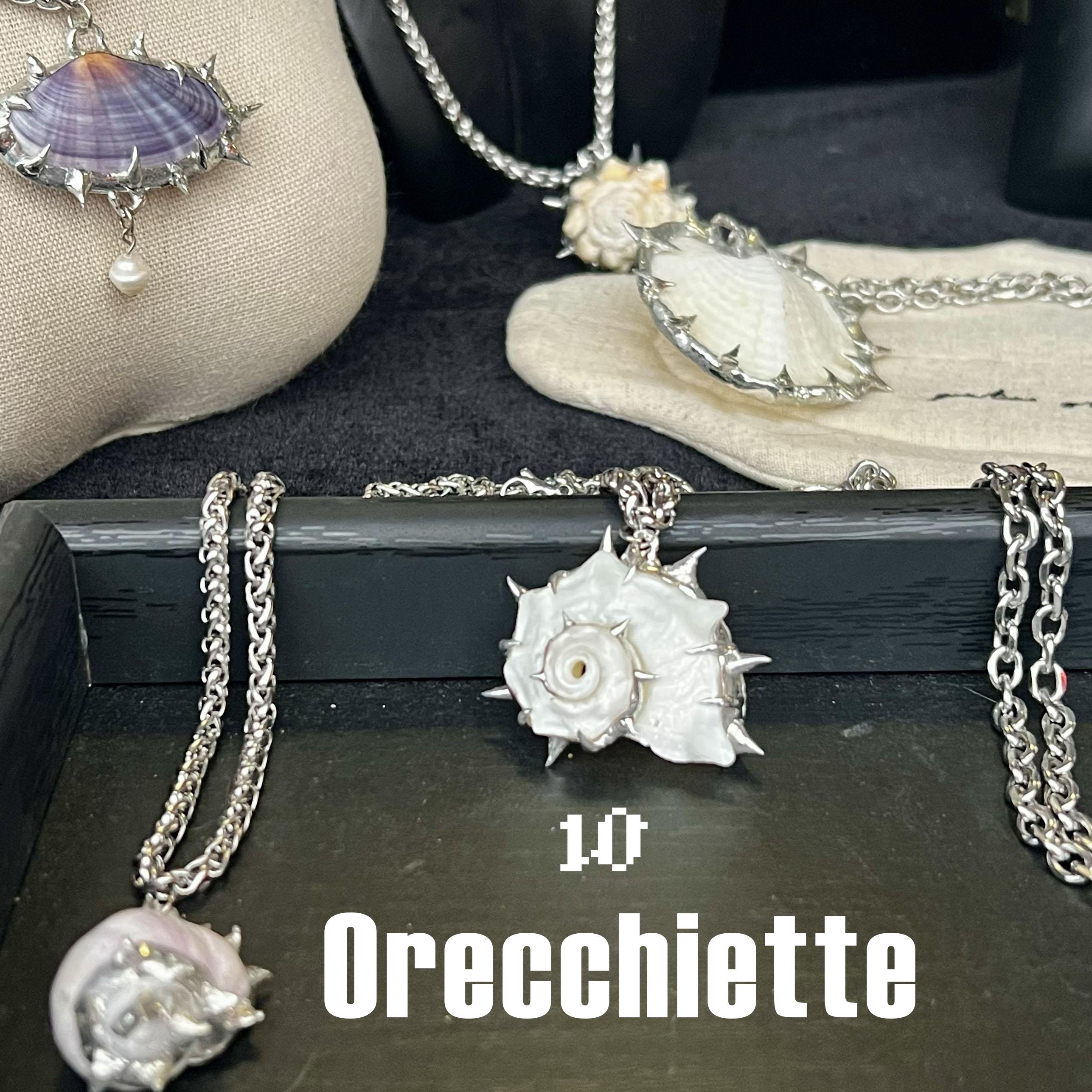 Spiky Seashell Necklace: [series #2] Punk Necklace, Handmade Soldering ...