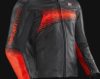 Blouson moto en cuir Ducati Corse C7