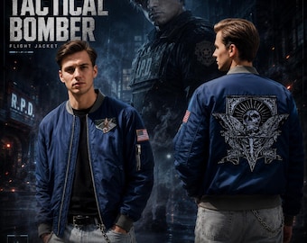 Jacket Pattern Cosplay - Resident Evil 4 Leon Kennedy Bomber Jacket For Halloween Events