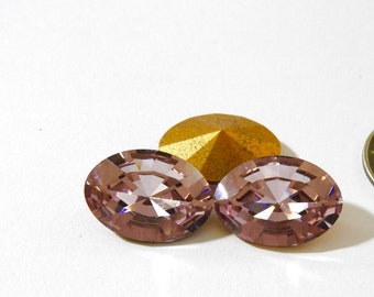 Light Amethyst GF 18x13mm 4106 Vintage Swarovski Stone - 1 Piece