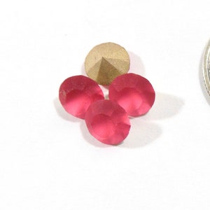 Indian Pink Matte F 29ss Preciosa Maxima Chatons 6 o 12 pezzi
