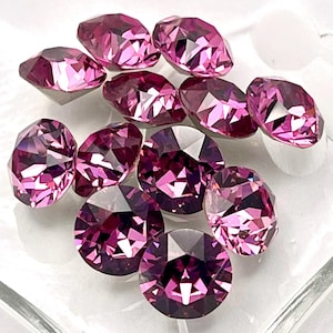 Rose foncé F (39s - 8 mm) (ss39 -8 mm) Swarovski 1088 Xirius Chatons strass