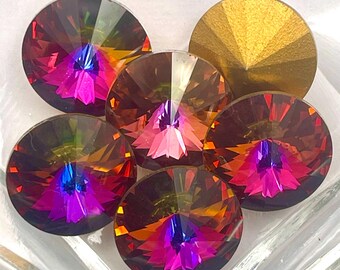 Volcán GF 16 mm Swarovski 1122 Vintage Rivoli Stone