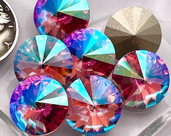 6個セット、スワロフスキー アート 1122、アトラス、12 mm リヴォリ