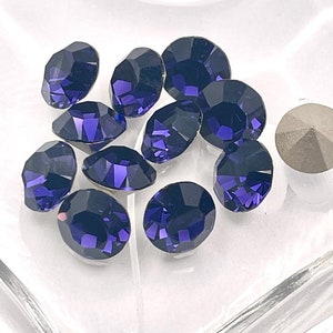 Velluto viola F 39ss -8 mm Preciosa Maxima Chatons Strass