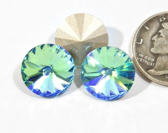 Aqua Bohemica Sparkles F  12mm or 14mm  Preciosa 1122 Rivoli Stone