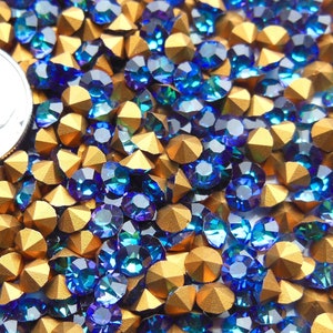 Heliotrope GF 32pp Vintage Swarovski 1100 Chatons Rhinestones 32pp - 24 Pieces