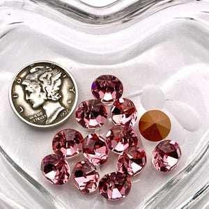 Rose clair GF 39ss Preciosa Optima Chaton strass