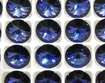 Heliotrope CAL 47ss or 12mm   Preciosa 1122 Rivoli Stones