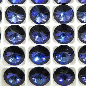 Heliotrope CAL 47ss or 12mm   Preciosa 1122 Rivoli Stones