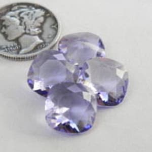 Tanzanite UNF 10mm Swarovski Art  4470 Cushion Cut Stone