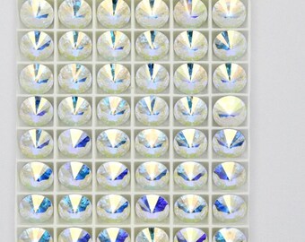 メタリックブルー F 47ss スワロフスキー 1122 リヴォリストーン