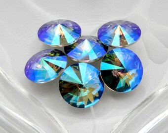 Piedras Swarovski 1122 Rivoli de 12 mm, modelo Electric Ocean F.