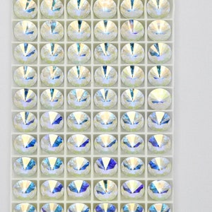 Crystal AB F 47ss Vintage Swarovski Art 1122 Rivoli Stone