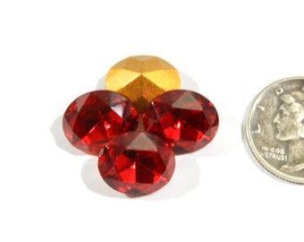 Siam GF 12x10mm Vintage Swarovski 4130/2  Stones