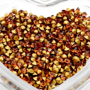 Madeira Topaz F  32pp Vintage Swarovski 1100 Chatons Rhinestones
