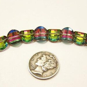 Vitrail Medium II UNF 10 mm vintage Swarovski 5107 pagodekralen 1 links - 1 rechts