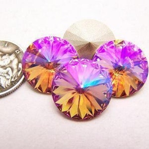 Light Rose Sparkles F  12mm  Preciosa 1122 Rivoli Stone
