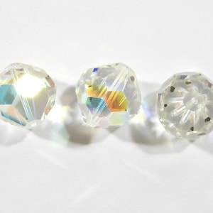 Crystal AB 18mm  Vintage Swarovski Art 371/5007 Beads