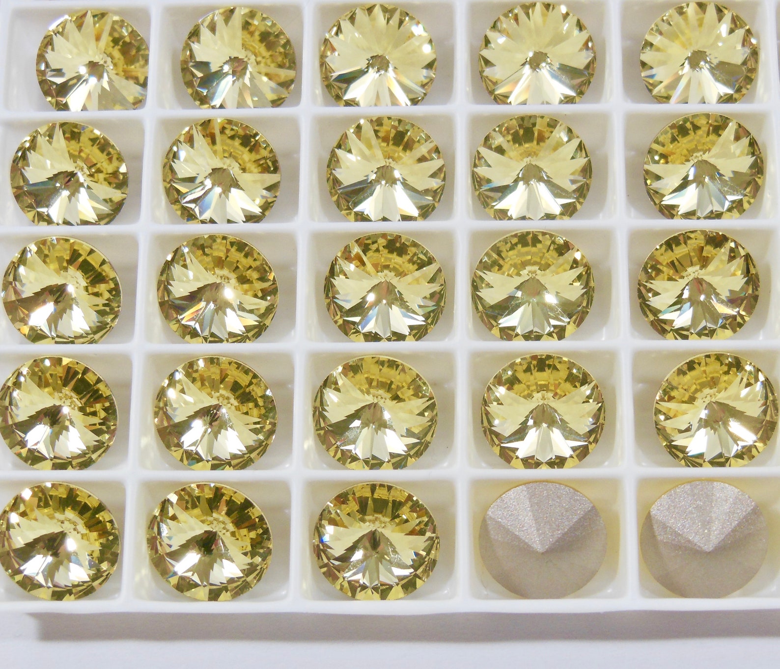 Jonquil F 12mm Preciosa 1122 Rivoli Stone 2 or 6 Pieces Etsy