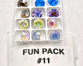 Fun Pack #2 39ss- 8mm Swarovski and Preciosa  Chaton Rhinestones