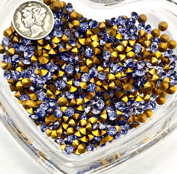 Tanzanite F (32pp - 4mm) Vintage Swarovski 1012 Chatons