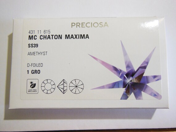 Amethyst Opal F 39ss - 8mm Preciosa Maxima Chatons