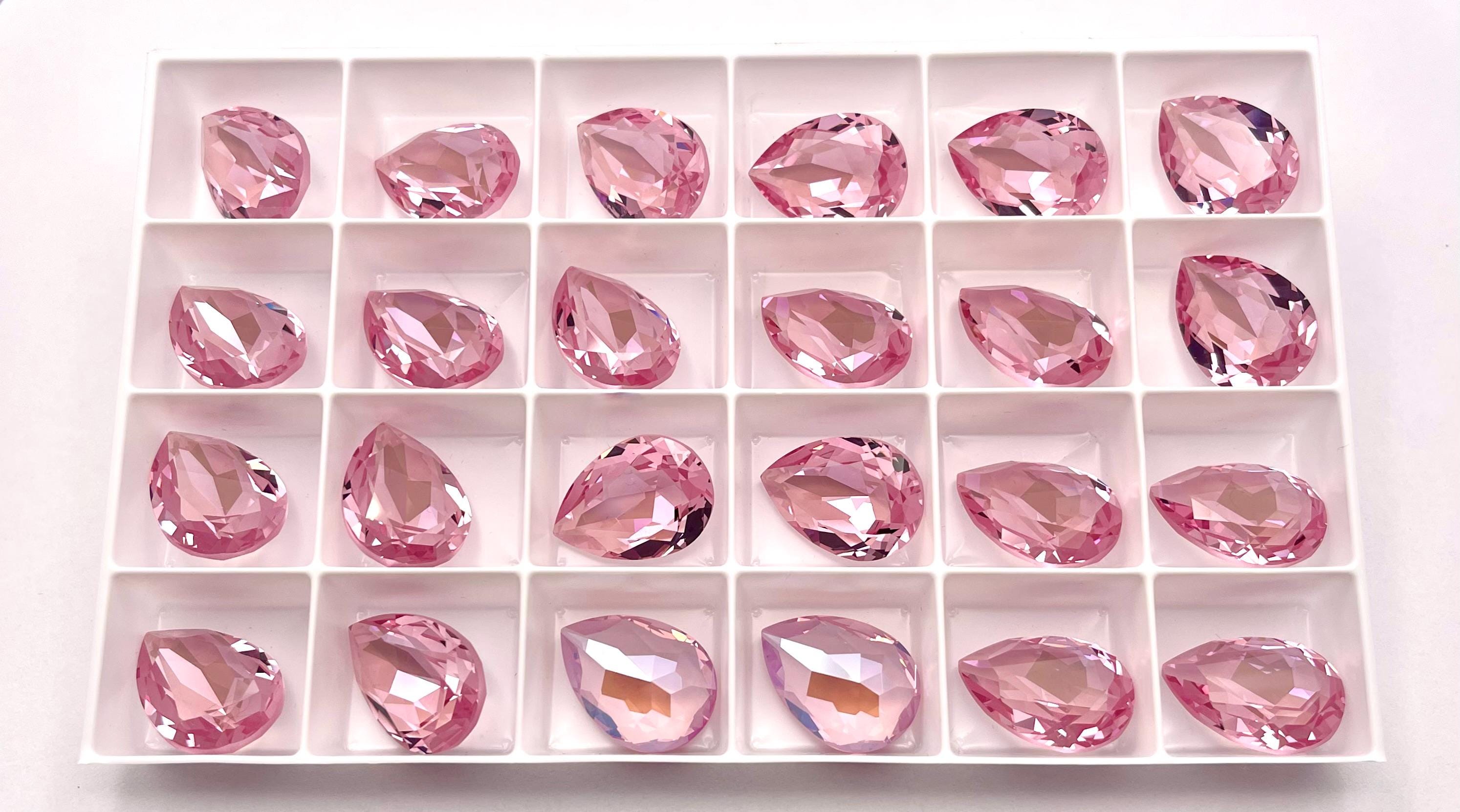 Light Rose Ignite UNF 18x13mm Swarovski 4320 Tear Drop Stone - Etsy