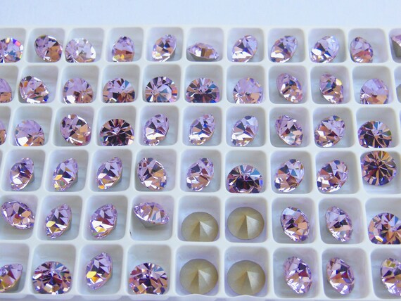 39ss - 8mm Aqua Bohemica Sparkles F Preciosa Maxima Chatons