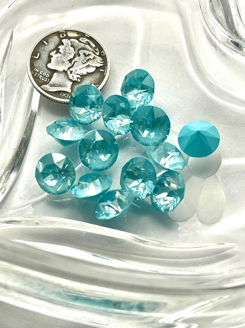 Paradise Blue Lux UNF 29ss - 6mm, 39ss - 8mm Swarovski 1088 Xirius ...