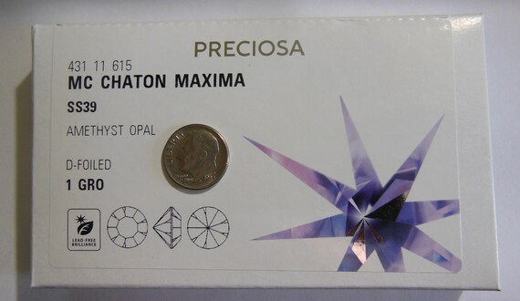 Amethyst Opal F 39ss - 8mm Preciosa Maxima Chatons