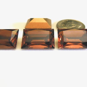 Smoked Topaz F 16x11mm Vintage Swarovski 4520 Stone