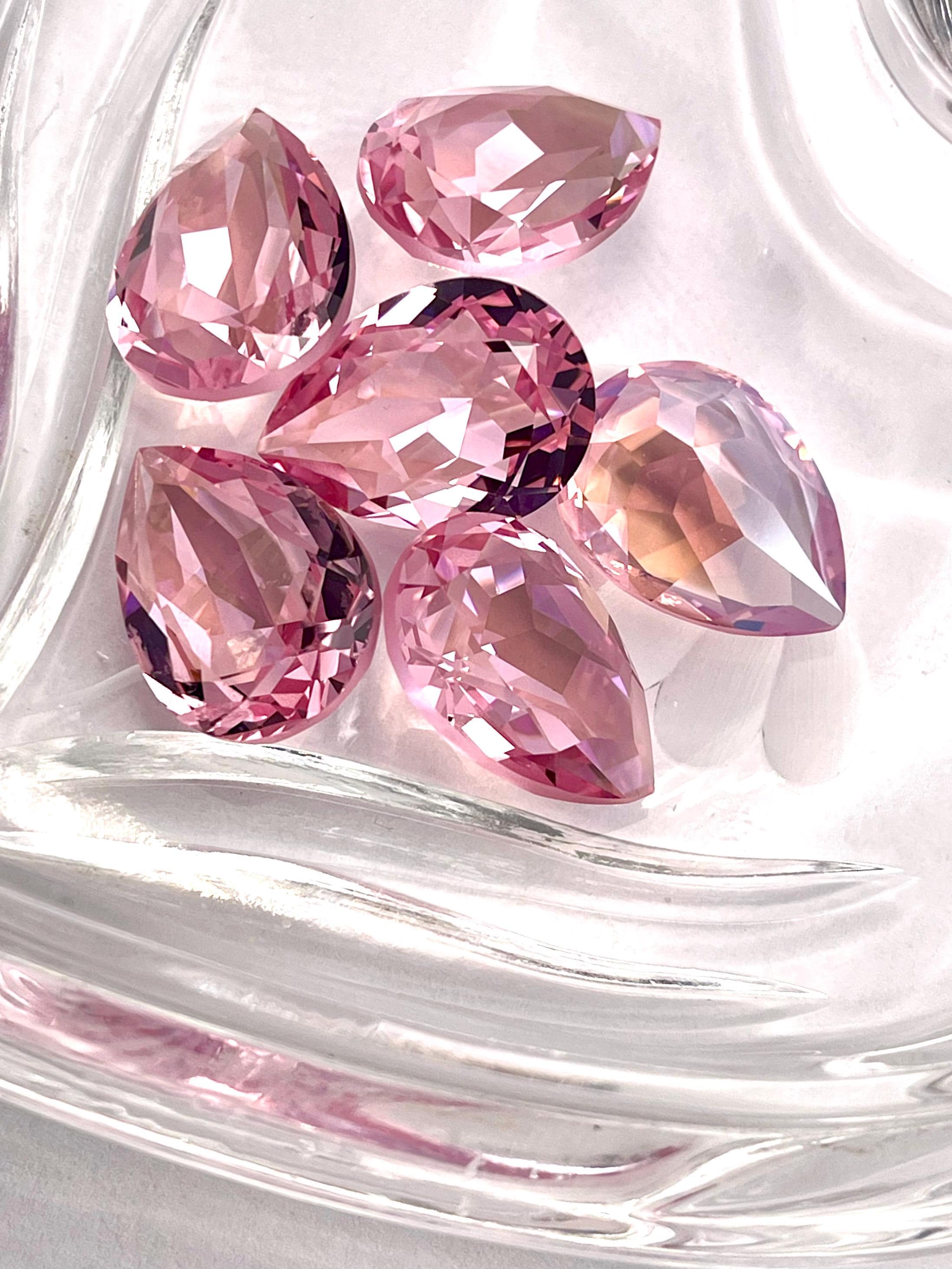 Light Rose Ignite UNF 18x13mm Swarovski 4320 Tear Drop Stone - Etsy