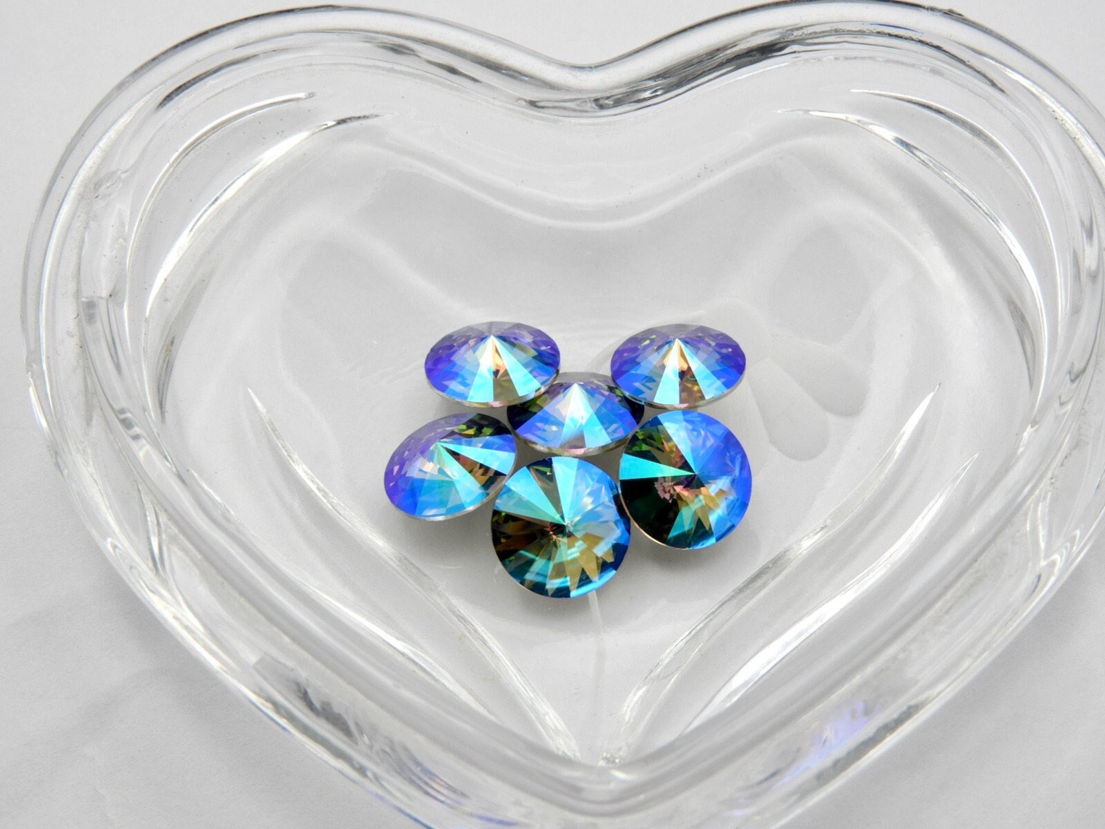 Pietre Rivoli Swarovski 1122 Electric Ocean F da 12 mm