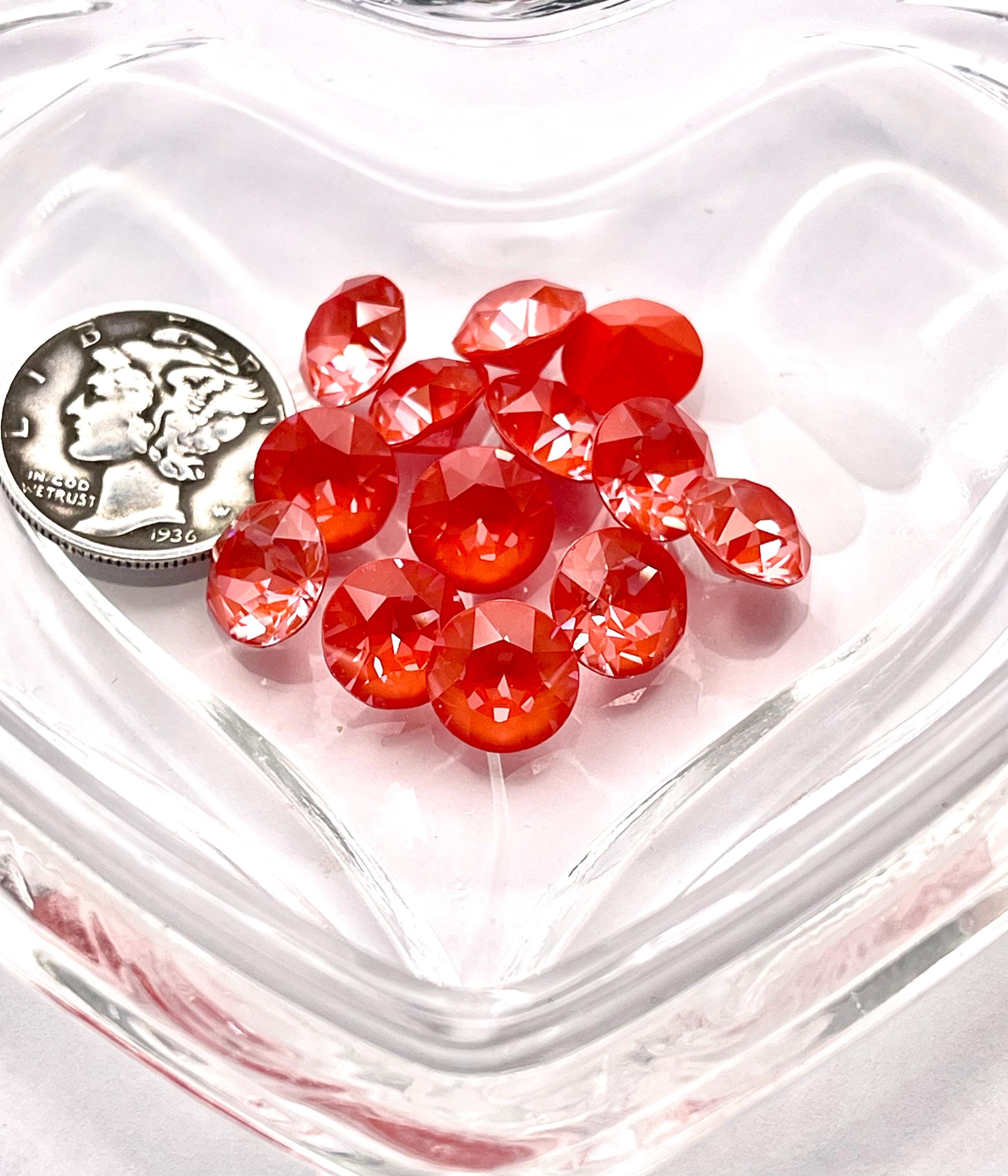 Orange Ignite UNF 39ss - 8mm Swarovski 1088 Chatons Rhinestone - Etsy