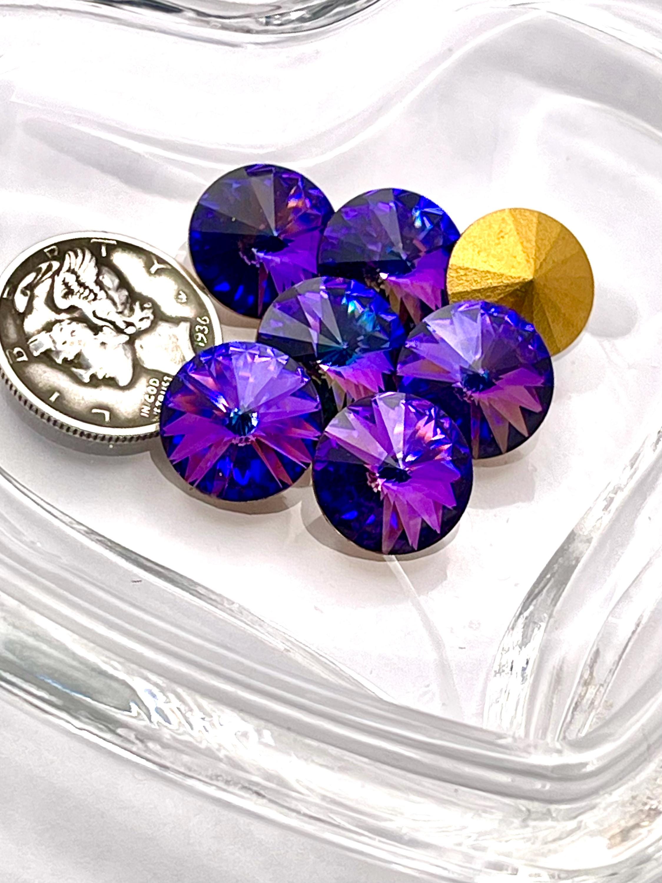 Heliotrope GF 47ss Vintage Swarovski 1122 Rivoli Stones - Etsy