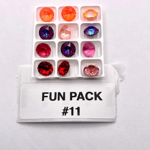 Fun Pack #2 39ss- 8mm Swarovski and Preciosa  Chaton Rhinestones