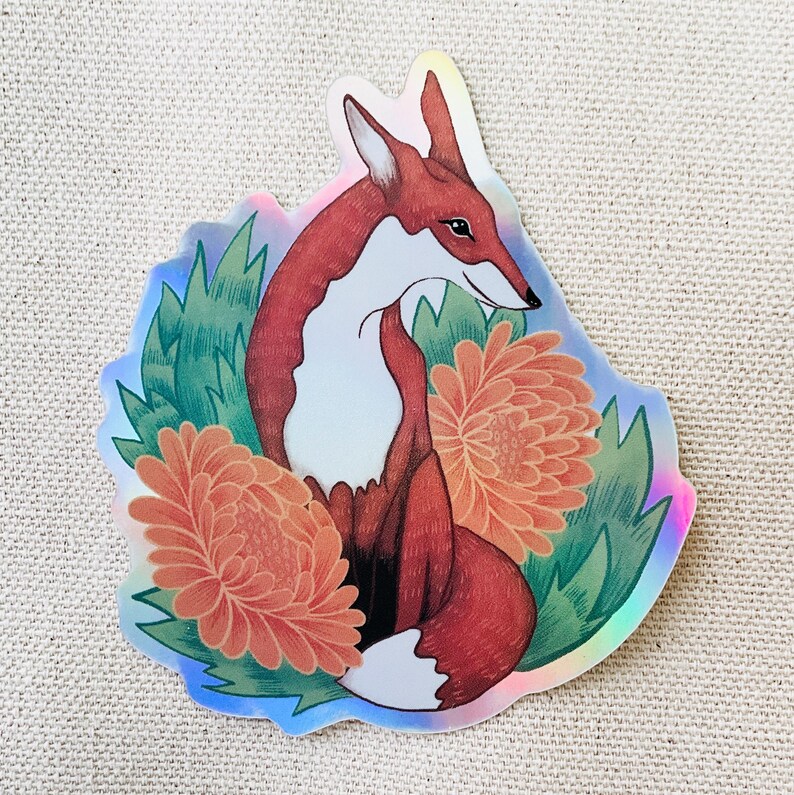 Fox Sticker - Etsy