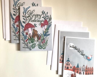 Set of 4 Christmas Cards