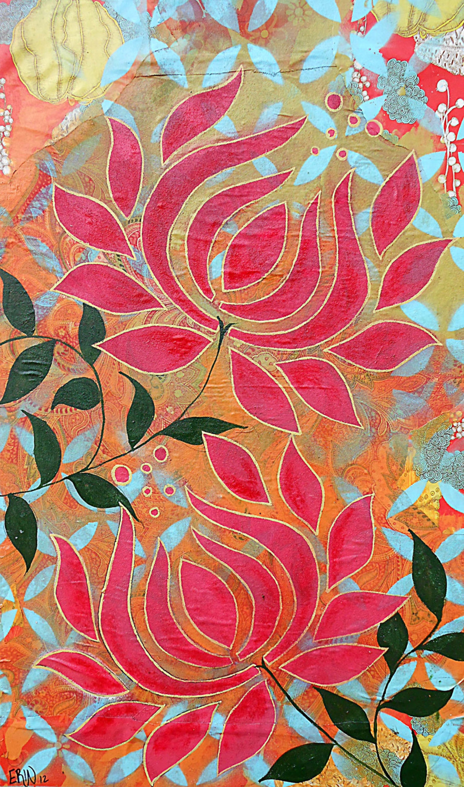 Lotus Flower Print Etsy