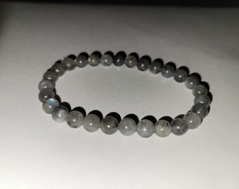 Pulsera de cuentas de labradorita