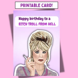 Birthday Card – Patsy Stone, Funny Comedy (Digital Download)