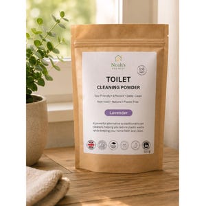 Natürliches WC-Reinigungspulver Loo, sauerstoffbasiertes Scheuerpulver Lavendel, 500 g, natürlicher Badreiniger