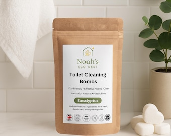 Bombe naturali per la pulizia del WC: eucalipto, lavanda e tea tree - 20 pezzi