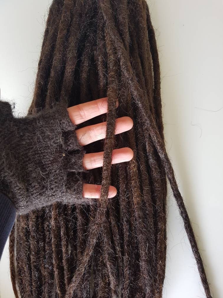 14 High Quality Dark Brown Human Hair Dreadlock Extensions 14