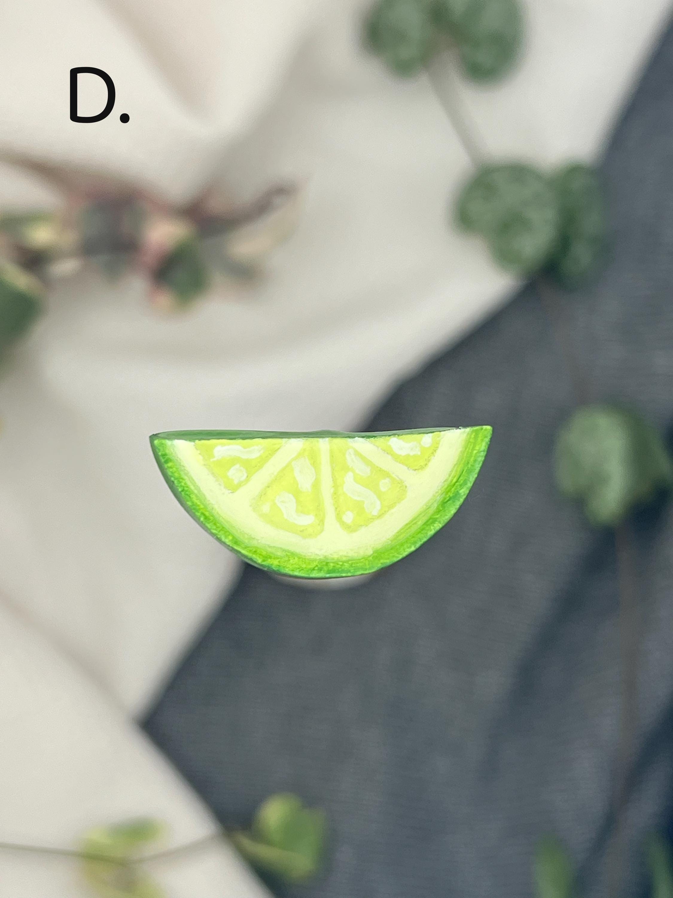 Lemon Magnets Handmade Lemon & Lime Slice Clay Magnets - Etsy