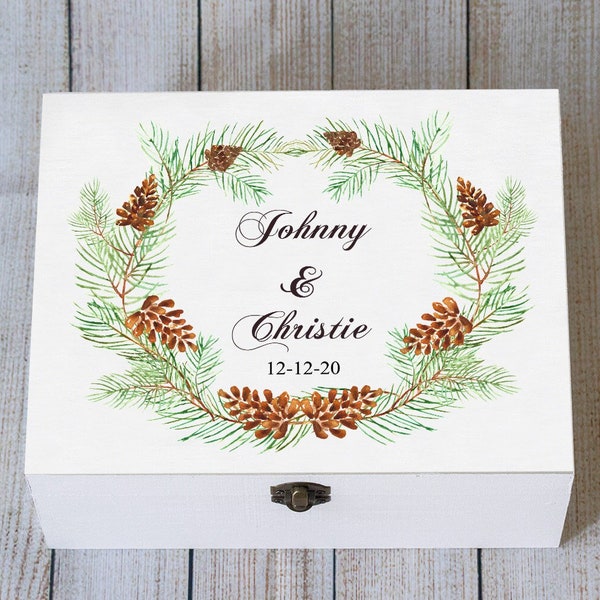 Winter Wedding Card Box Etsy