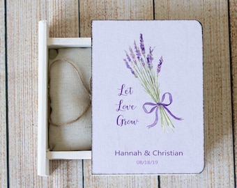 Wedding ring box, Personalized ring bearer box, lavender box, White Wedding box, Custom box, Еngagement ring box, Wood book box, Ring holder