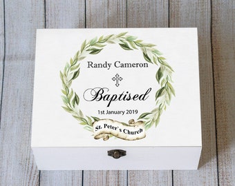 Personalized Baptism Keepsake box, Christening box, Memory Box, Baptism Gift, Keepsake Box, Baptism Christening gift, Blessing Ceremony